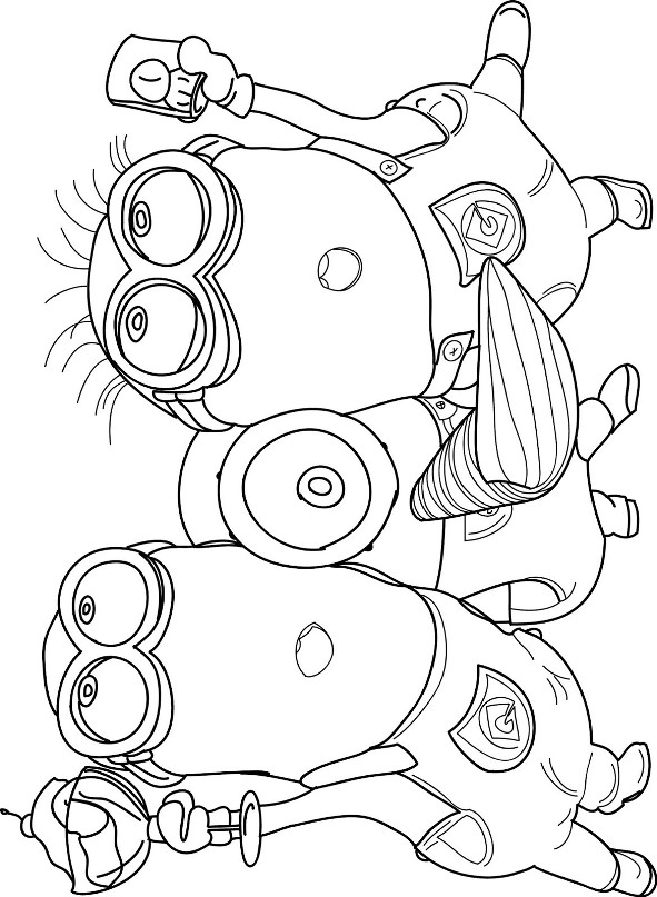 Kids-n-fun.com | Coloring page Minions minions 17